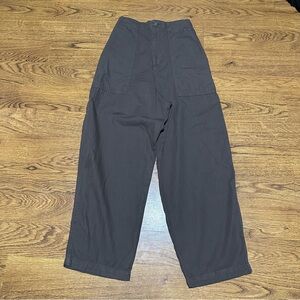 Shaina Mote Brown back elastic wide leg Pants size XS cotton front pockets